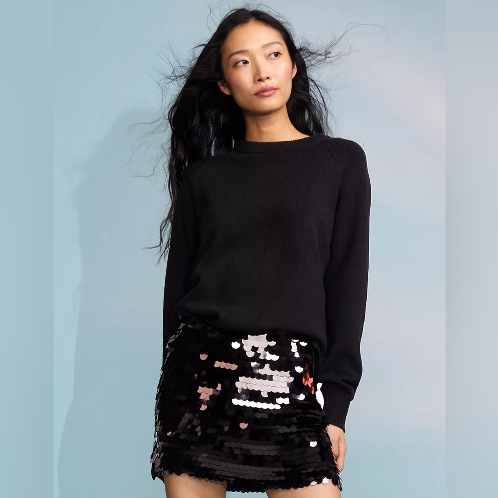 Cynthia Rowley black mini sequin skirt size 2 (xs/s) worn once